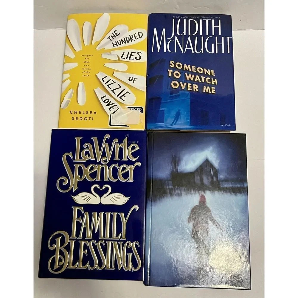 Lot of 4 Fiction Suspense Hardcover Popular‎ Books See Description For Titles
